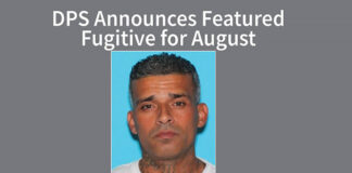 DPS Announces Featured Fugitive for August