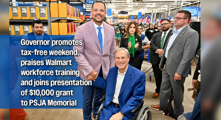 Gov. Greg Abbott Visits Alamo as City Reports Strong Sales Growth