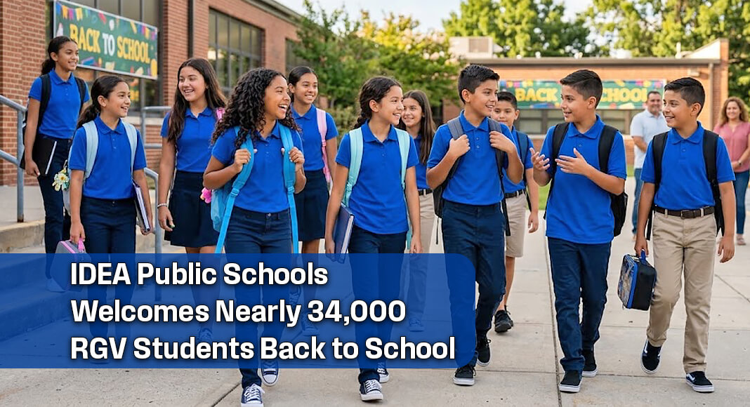 Nearly 34,000 students will return to classrooms across 51 IDEA Public Schools campuses in the Rio Grande Valley (RGV) when the 2026–27 school year begins on Monday, August 17. AI image for illustration purposes
