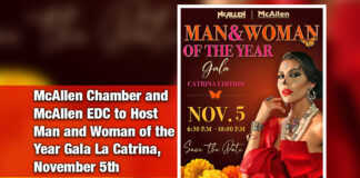 McAllen Chamber and McAllen EDC to Host Man and Woman of the Year Gala La Catrina, Nov. 5th