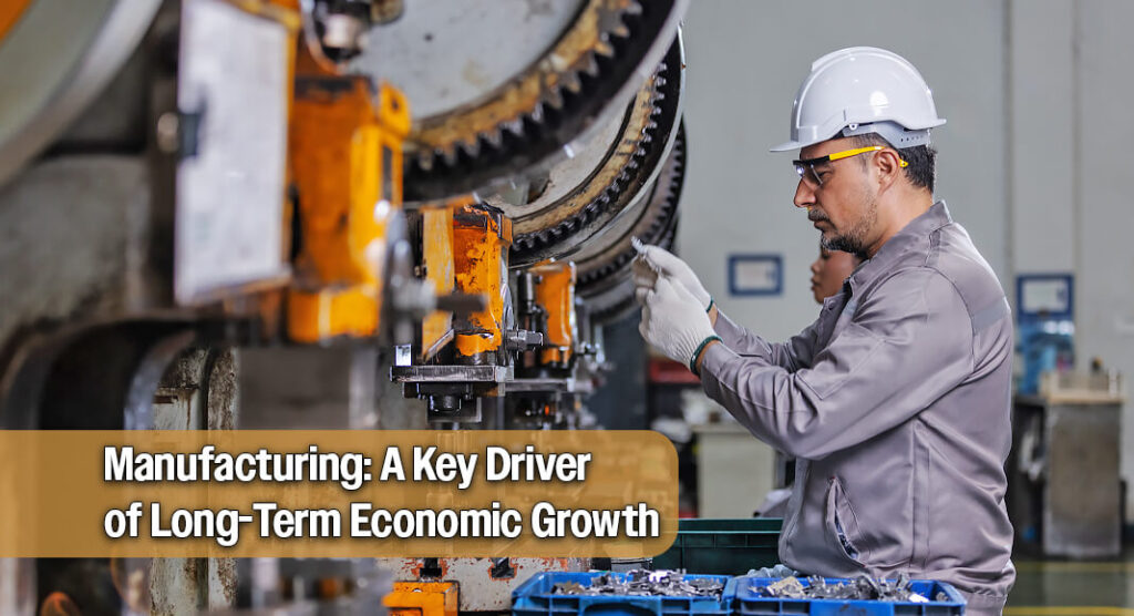 One of the most important economic sectors to long-term growth is manufacturing, which is the process of making stuff. Manufacturing is what economists call a “basic” (or export) industry, meaning that it is one that creates value and incomes in an area rather than supporting a population and using that income. Image for illustration purposes
