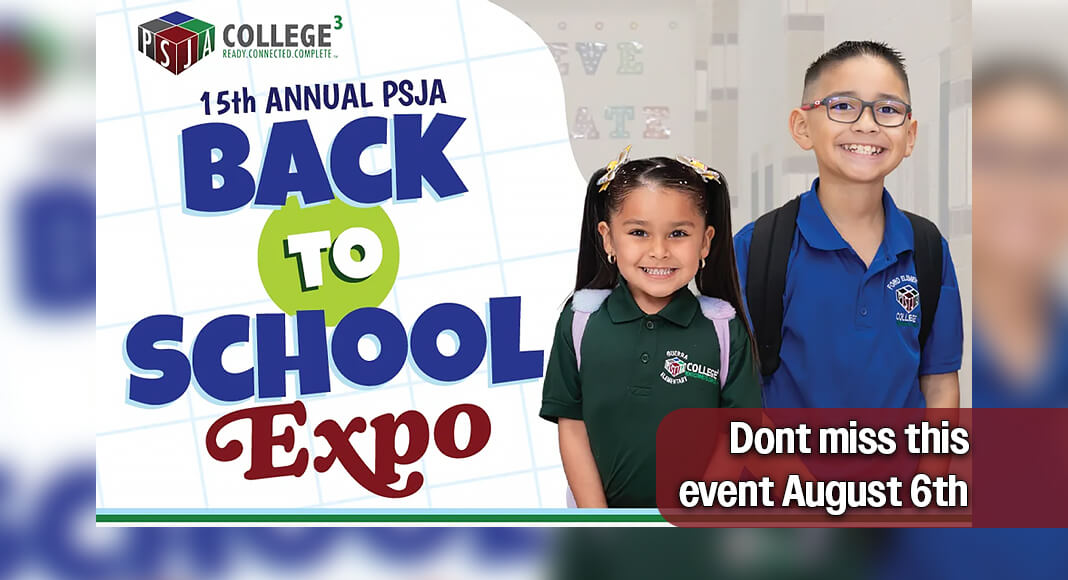 Pharr-San Juan-Alamo ISD (PSJA ISD) will host the 15th Annual Back2School Expo, a free event to help families prepare for the upcoming school year. The event is set for Thursday, August 6, 2026, from 9:30 AM – 5:30 PM at all PSJA ISD High Schools. Courtesy image