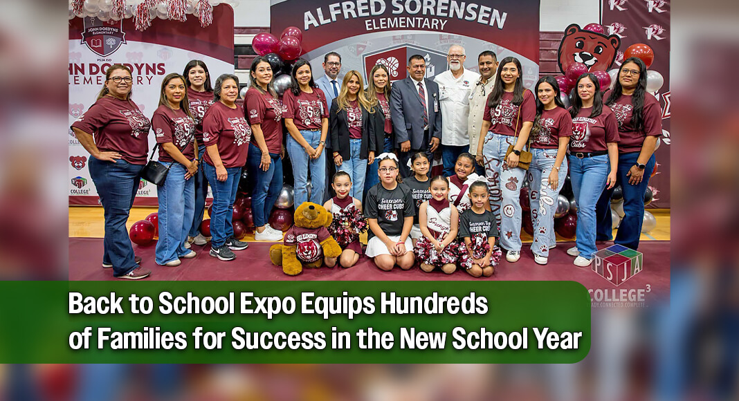 The free event served as a one-stop shop for families, allowing them to complete student registration, meet campus leaders, receive immunizations, purchase school uniforms, and connect directly with district departments before the start of the new school year. Image courtesy of PSJA ISD