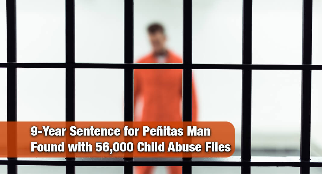 A 29-year-old Peñitas resident has been ordered to federal prison for receiving and distributing child pornography. Image for illustration purposes