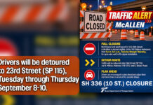 Full closure of south SH 336 (10th Street) planned nightly, Tuesday-Thursday, Sept. 8-10
