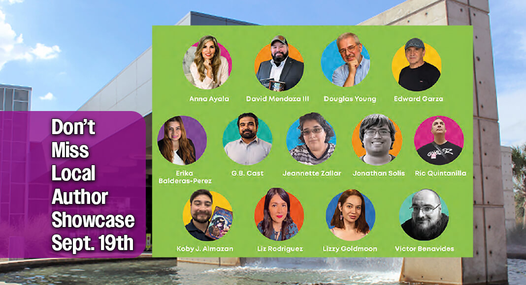 The McAllen Public Library (MPL) invites readers, writers and book lovers to the South Texas International Book Festival (STIBF) Presents: Local Author Showcase on Saturday, Sept. 19, from 10 a.m. to 12:30 p.m. at the Main Library, 4001 N. 23rd St. Presented by H-E-B Helping Here, the event brings authors together and shines a spotlight on the region’s growing literary talent. Courtesy image