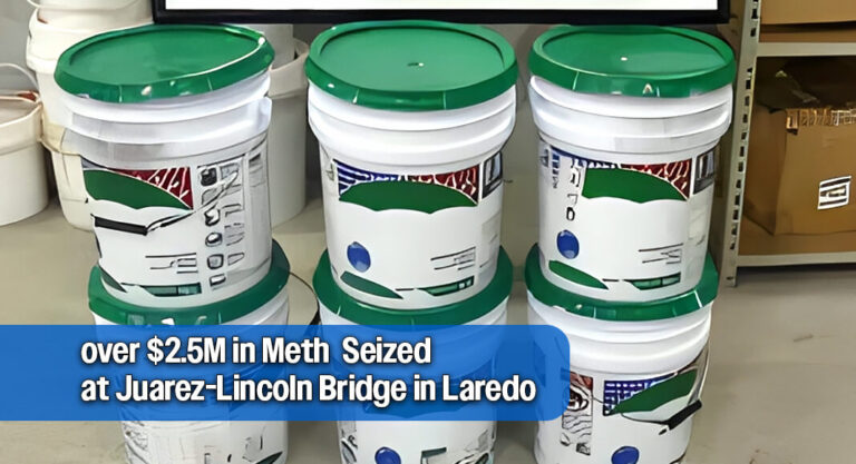 CBP officers seize over $2.5M in Meth at Juarez-Lincoln Bridge in Laredo