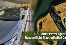 U.S. Border Patrol Agents Rescue Eight Trapped in Rail Car