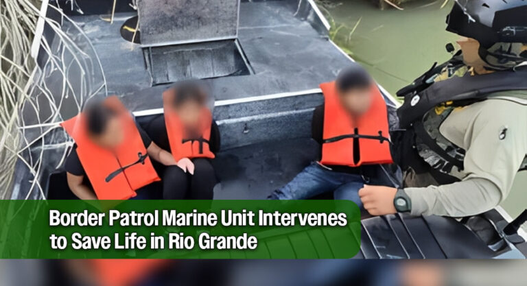 Border Patrol Marine Unit Rescues Man Struggling in Rio Grande