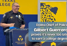 Donna Police Chief earns STC Degree after 35 Years in Public Service