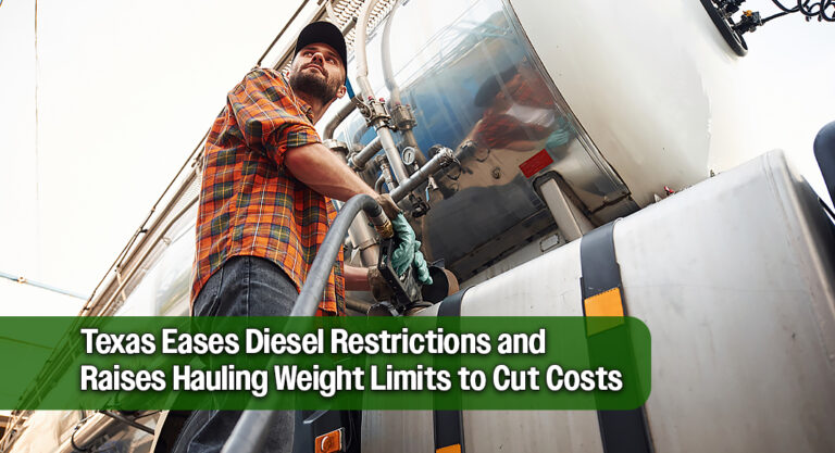 Gov. Abbott’s Emergency Order Lifts Restrictions on Dyed Diesel and Freight Weights