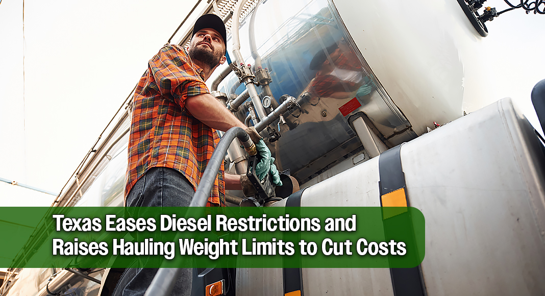 Governor Greg Abbott issued a statewide disaster proclamation to allow expanded use of dyed diesel on Texas roads. The proclamation also raises the allowable weight for fuel, agricultural, and timber loads, and suspends Texas Low Emission Diesel (TxLED) rules to the extent the EPA authorizes. The Governor also requested that the EPA waive federal ultra-low sulfur diesel requirements. Image for illustration purposes
