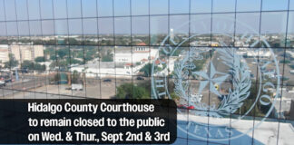 Hidalgo County Courthouse to remain closed to the public on Wed.& Thur., Sept 2nd & 3rdÂ