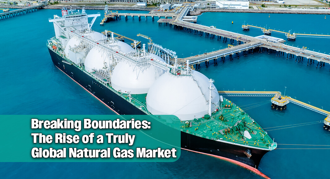 The process of compressing natural gas into a liquefied form and transporting it around the world has been a true game changer. Previously constrained by pipeline routes, the natural gas market had been largely regional and domestic. Now, areas with abundant supplies can access areas an ocean away, thus creating a functioning global market. Image for illustration purposes