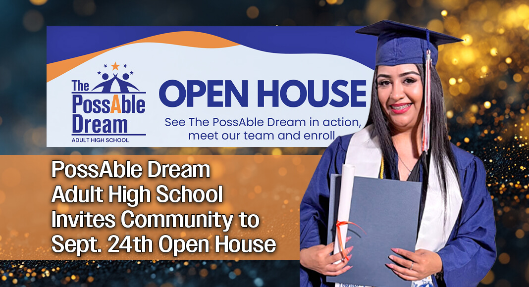 The PossAble Dream Adult High School will host an open house Thursday, Sept 24th in Pharr for adults ages 18-50 interested in returning to school and earning their high school diploma. Courtesy image. Bgd for illustration purposes
