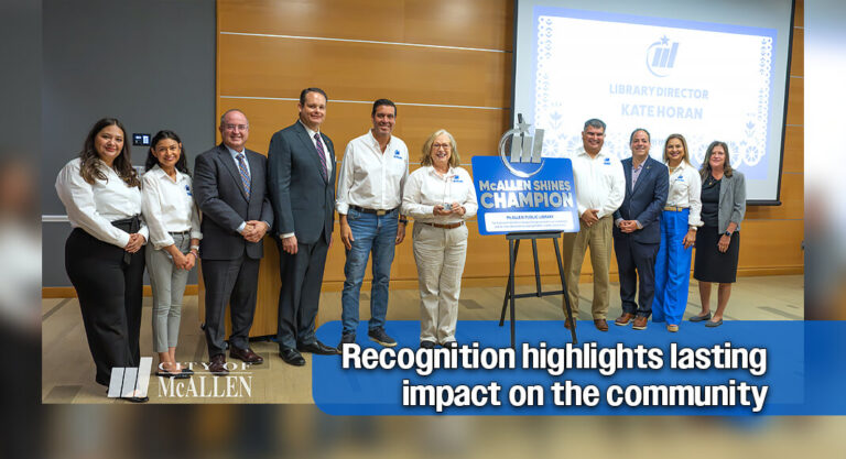 McAllen SHINES Champion Awarded to McAllen Public Library 