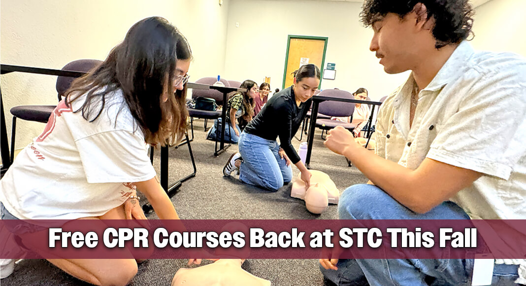 Following an overwhelming response that filled every class offered during the summer, South Texas College Continuing Education is again offering free American Heart Association Basic Life Support courses this fall. STC image