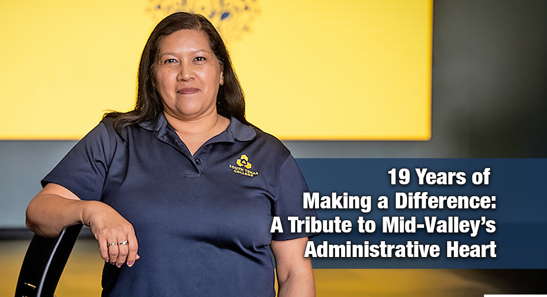 For nearly two decades, Administrative Assistant Carolina Rodriguez has been one of the first faces people see and one they remember at South Texas College’s (STC) Mid-Valley Campus. Long before titles or job descriptions, she became something harder to define but easy to feel: a constant presence, a listening ear and the heart of the campus. STC image