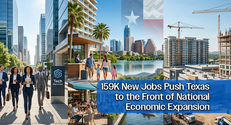 Texas Outpaces Nation in Annual Job Growth Over 159k Positions Added