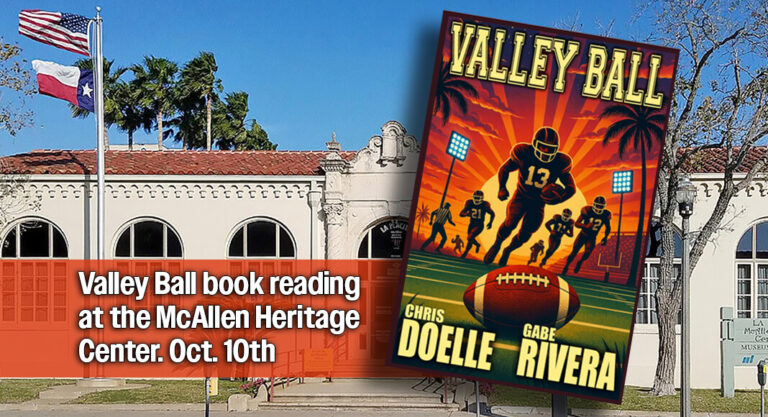 Valley Ball book reading at the McAllen Heritage Center. Oct. 10th