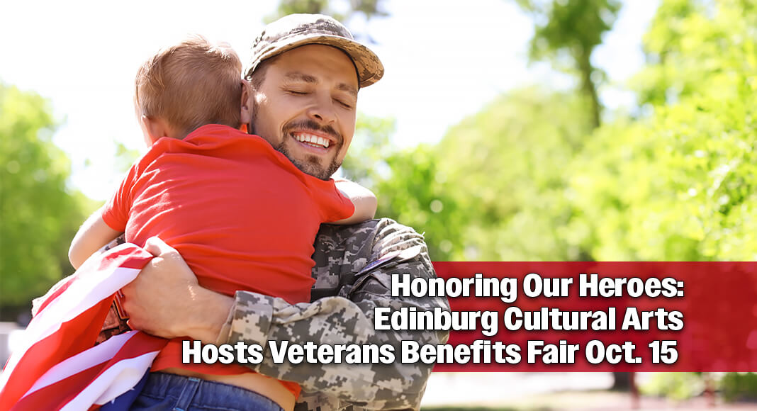 The City of Edinburg is excited to announce the upcoming Fall 2026 Veterans Benefits Fair, taking place on Thursday, October 15, 2026, at the Edinburg ACE Center (315 W. McIntyre St.), starting at 9 a.m. Image for illustration purposes