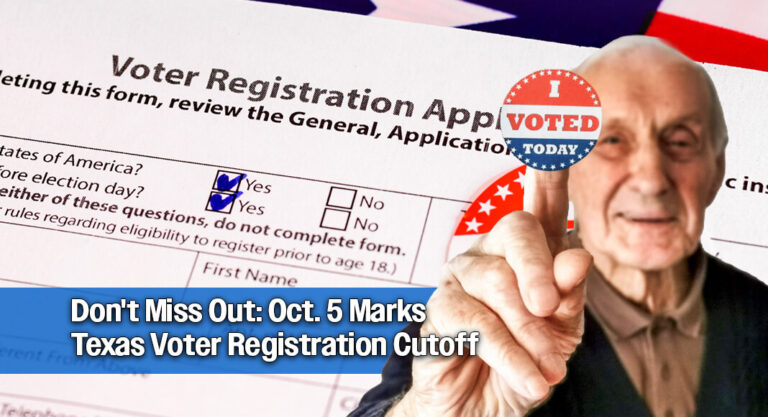 Texas Secretary of State Urges Voters to Register by Oct. 5th
