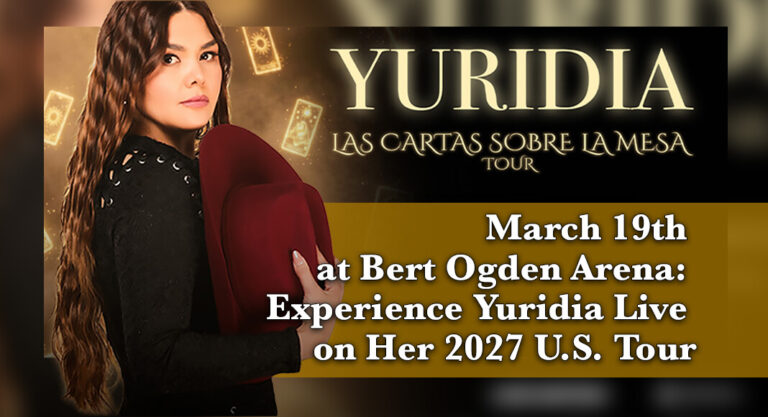Mexican Pop Royalty Yuridia Is Coming to Bert Ogden Arena March 19th!