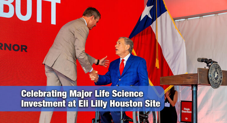Governor Abbott Delivers Remarks At Lilly Groundbreaking In Houston