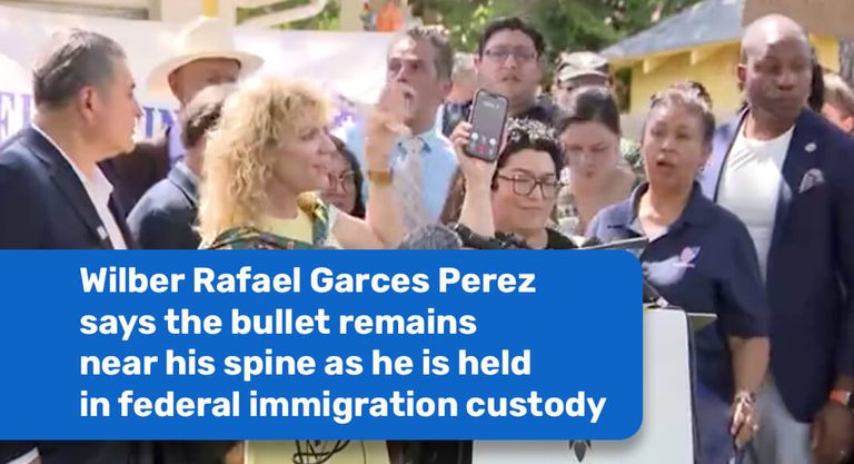 The Man Still Has a Bullet Fired by an ICE Officer in His Body