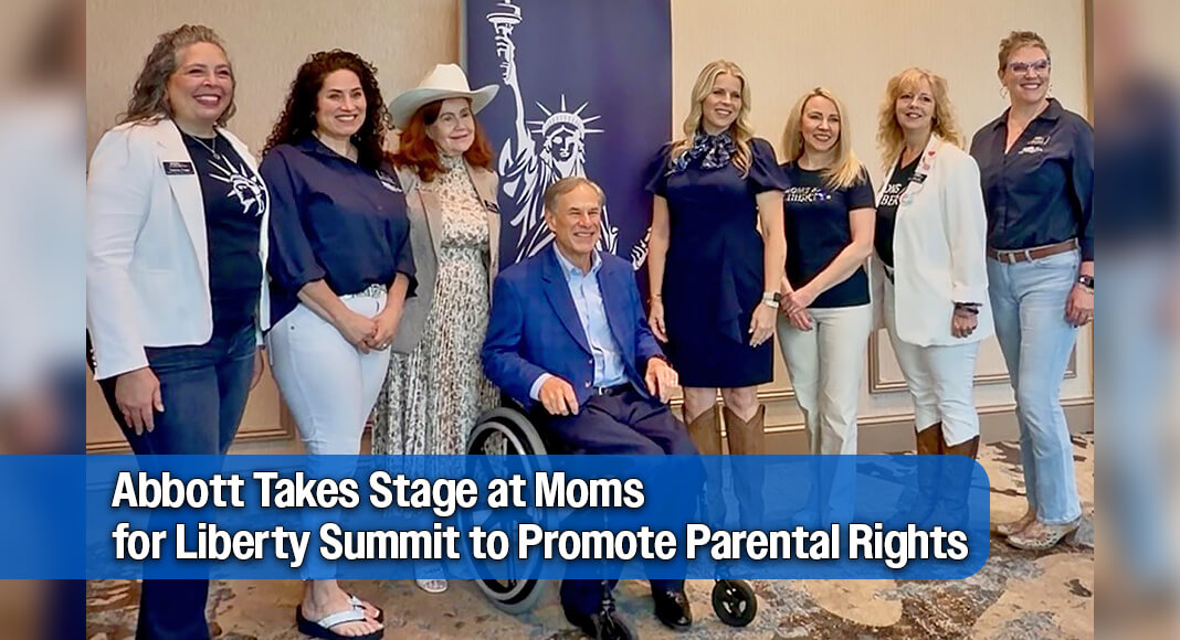 Governor Greg Abbott championed parents' rights in education and delivered the Welcome to Texas address at the Moms for Liberty Joyful Warriors National Summit. Photo: Office of The Governor