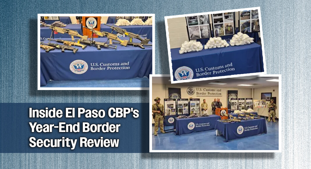CBP El Paso Field Office Director Ray Provencio spoke about a significant increase in narcotics seizures at ports of entry in the past year. He also discussed weapons, ammunition, and illicit currency seizures. USCBP images