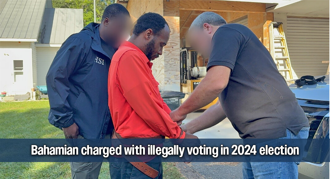 Bahamian national and U.S. lawful permanent resident, Terrance Patrick Evans, 37, has been charged by information with one count of voting by an alien. This charge was brought following an investigation by Homeland Security Investigations (HSI) Tampa, the Florida Department of State’s Office of Election Crimes, and the Citrus County Supervisor of Elections. USCBP image
