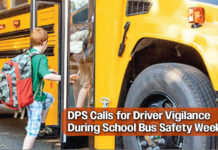 DPS Urges Driver Caution for National School Bus Safety Week