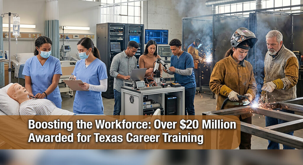 Governor Greg Abbott announced 84 Jobs and Education for Texans (JET)grants totaling over $20 million have been awarded to Texas public junior, state, and technical colleges; school districts; and open-enrollment charter schools. AI Image for illustration purposes