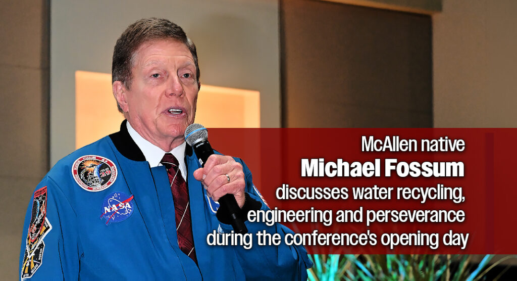 Col. Michael E. Fossum, a retired U.S. Air Force Reserve officer, former NASA astronaut, and McAllen native who commanded the International Space Station. Photo by Noah Mangum González / Texas Border Business