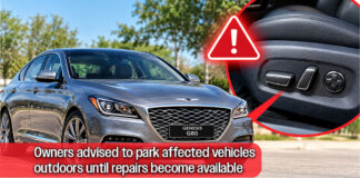 Hyundai Recalls 94,622 Genesis Vehicles Over Power Seat Fire Risk