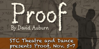 STC Theatre and Dance presents Proof, Nov. 5-7