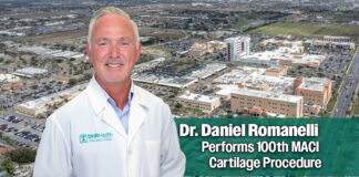 RGV Cartilage Restoration Expert Dr. Daniel Romanelli Celebrates 100th MACI Procedure
