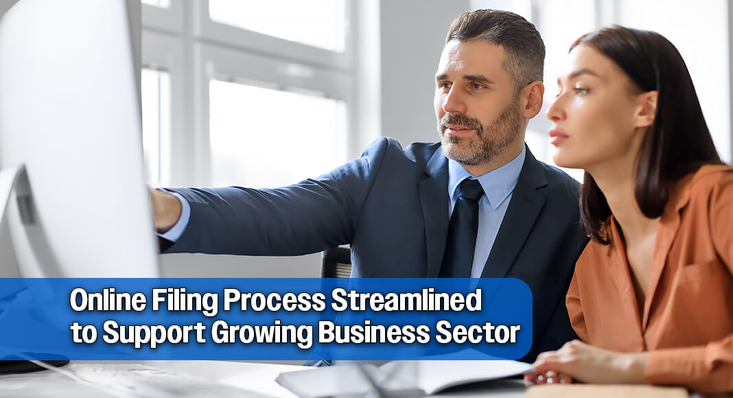 Governor Greg Abbott announced the launch of online Texas Express services, allowing businesses to utilize same-day and next-day filings through the Texas Secretary of State. Image for illustration purposes