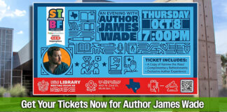 Get Your Tickets Now for Author James Wade on October 8th