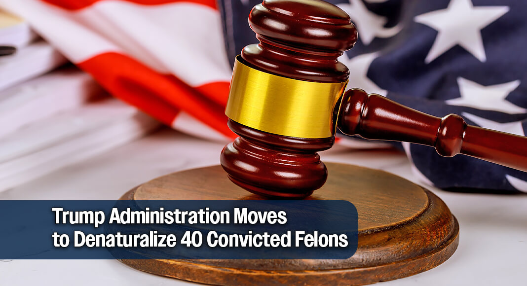 The Department of Justice announced that it has filed denaturalization actions in multiple U.S. district courts against 40 individuals accused of serious offenses, including acting as an agent for a foreign government, committing voluntary manslaughter, and aggravated sodomy against a special‑needs man. Image for illustration purposes