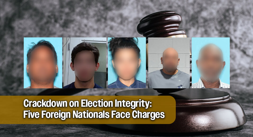 Five non-U.S. citizens, including one illegal alien, from the countries of Trinidad and Tobago, Nigeria, and Mexico, have been charged for unlawfully voting in federal elections, lying on immigration documents, or falsely claiming American citizenship. Image Courtesy of US Attorney's Office Southern District of Texas