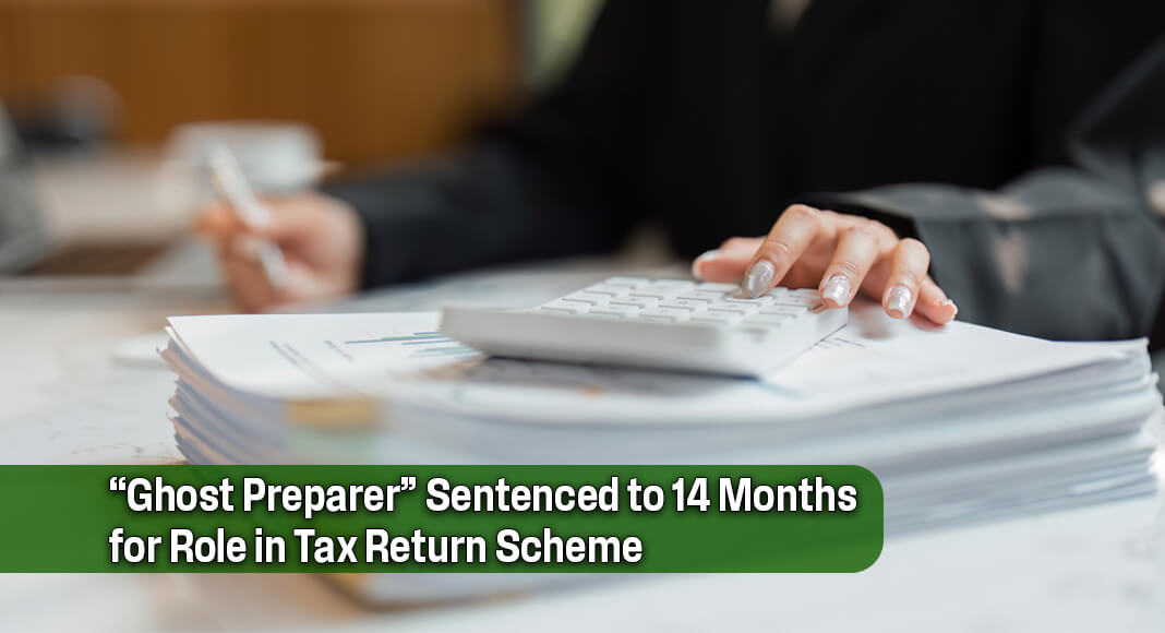A local woman has been ordered to federal prison for aiding or assisting in the preparation of false tax returns. Image for illustration purposes