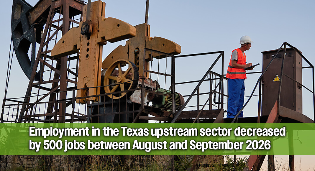 Citing the latest Current Employment Statistics (CES) report from the U.S. Bureau of Labor Statistics (BLS), the Texas Independent Producers and Royalty Owners Association (TIPRO) highlighted new employment figures for the Texas oil and natural gas industry. According to TIPRO, employment in the Texas upstream sector decreased by 500 jobs between August and September 2026. Image for illustration purposes
