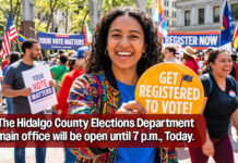 Today, Oct 5th, is the Last Day to Register to Vote, for the November 3, 2026 General Election!